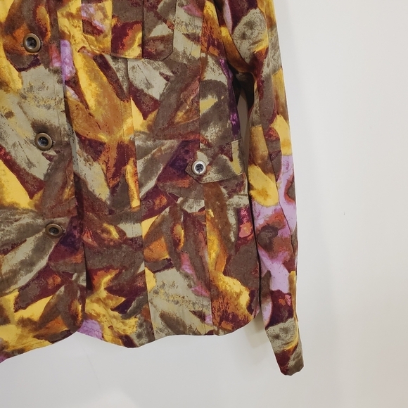 Christopher and banks Womens Multicolor 4 Pockets  jacket size M - Picture 7 of 12